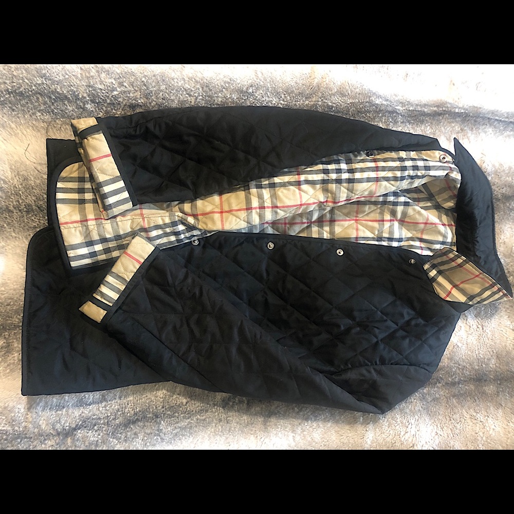 Classic Black Burberry Women’s Quilted Jacket
